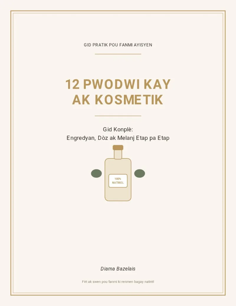 Vin apran fè 12 pwodwi kosmetik sa yo gras ak liv sa